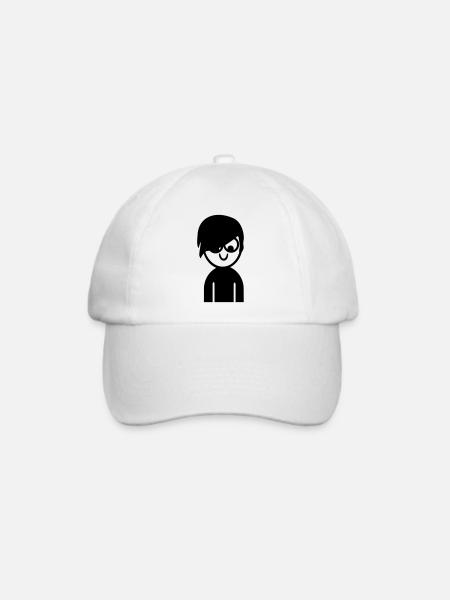 Emo - Baseballkappe - Weiß/Weiß