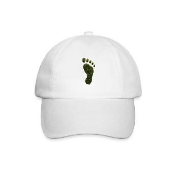Ökologischer Fußabdruck - Baseballkappe - Weiß/Weiß - Vorne