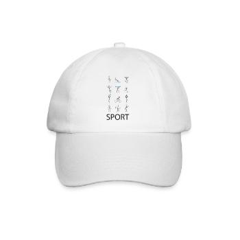 Sport Sport Sport - Baseballkappe - Weiß/Weiß - Vorne
