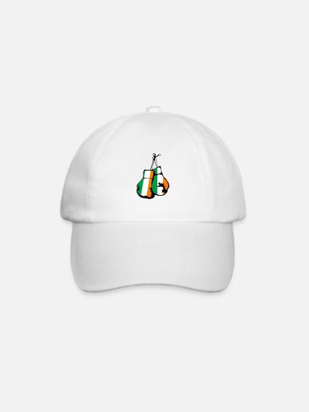 Irland Flagge Boxhandschuhe Irish Sport - Baseballkappe - Weiß/Weiß