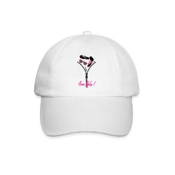 So Girly - Baseballkappe - Weiß/Weiß - Vorne