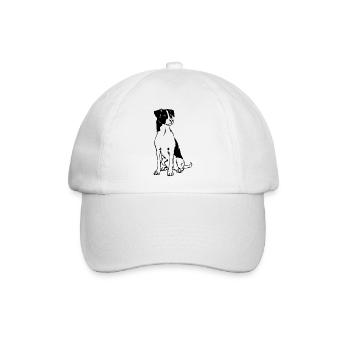Danish-Swedish Farmdog - Baseballkappe - Weiß/Weiß - Vorne