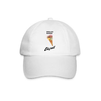 endlich wieder EISZEIT - Baseballkappe - Weiß/Weiß - Vorne