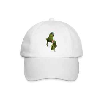 Papageien aus dem Amazonas - Baseballkappe - Weiß/Weiß - Vorne