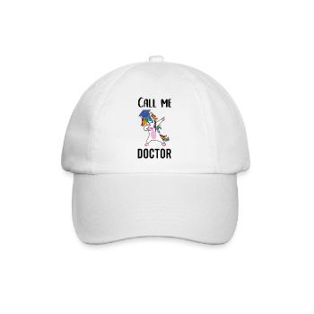 Doktor Call me Doctor - Baseballkappe - Weiß/Weiß - Vorne