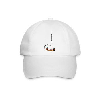 Telefon - Baseballkappe - Weiß/Weiß - Vorne