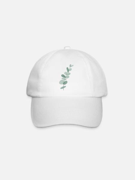 Eukalyptus - Baseballkappe - Weiß/Weiß