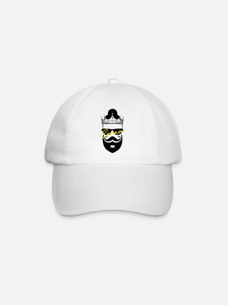 Krone - Baseballkappe - Weiß/Weiß