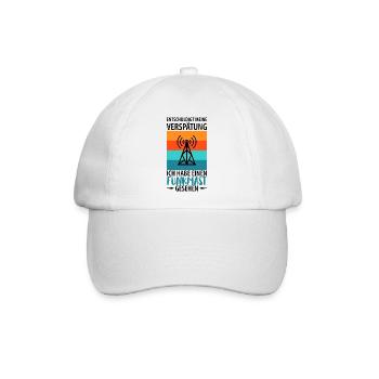 Amateurfunk Funker Funkgerät Funkamateur Vintage - Baseballkappe - Weiß/Weiß - Vorne