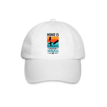 Stuckateur Gipser Stukkateur Verputzer Geschenk - Baseballkappe - Weiß/Weiß - Vorne