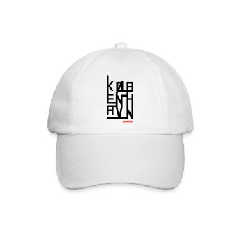 København Danmark Design modern - Baseballkappe - Weiß/Weiß - Vorne