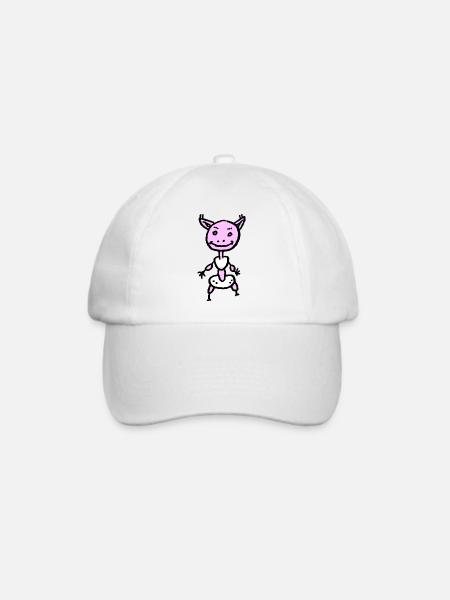 Monster Baby - Baseballkappe - Weiß/Weiß