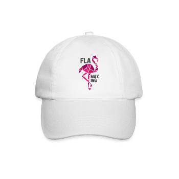 flamazing flamingo - Baseballkappe - Weiß/Weiß - Vorne