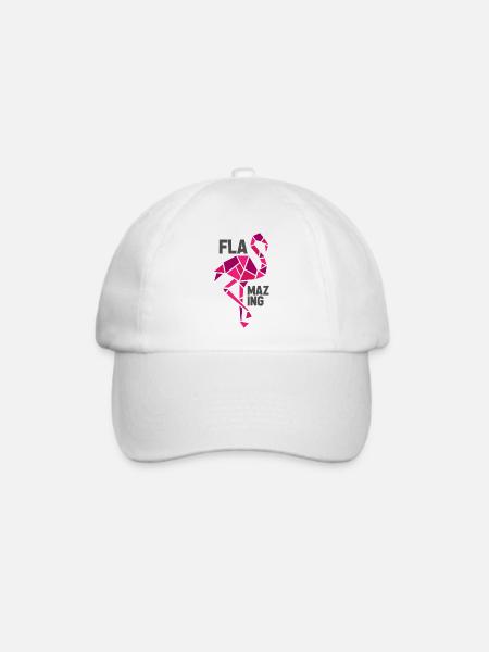 flamazing flamingo - Baseballkappe - Weiß/Weiß