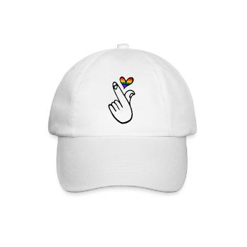 Lgbtq - Baseballkappe - Weiß/Weiß - Vorne