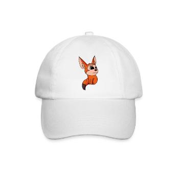 Fuchs Wüstenfuchs Tier Zootier - Baseballkappe - Weiß/Weiß - Vorne