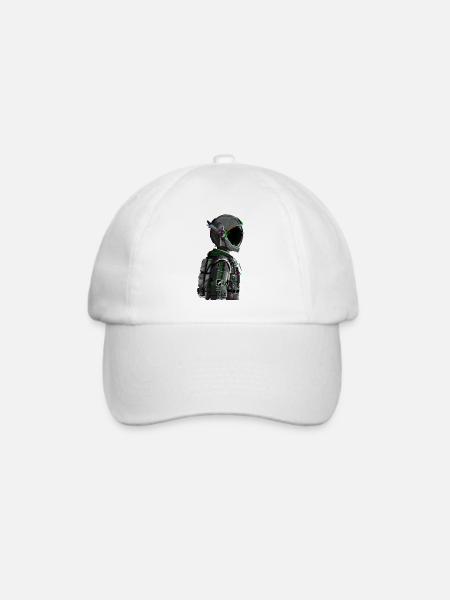 Astronaut Rakete Weltraum Geschenk Idee - Baseballkappe - Weiß/Weiß