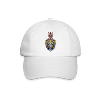 Ritter Wildschein cool Schwein - Baseballkappe - Weiß/Weiß - Vorne