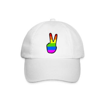 Lgbtq - Baseballkappe - Weiß/Weiß - Vorne