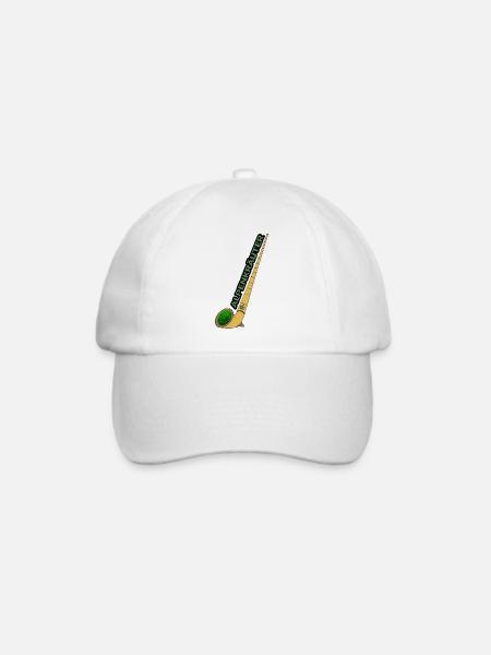 Alphorn Bong - Baseballkappe - Weiß/Weiß