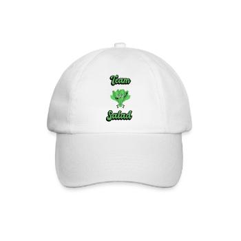 Team Salat - Baseballkappe - Weiß/Weiß - Vorne