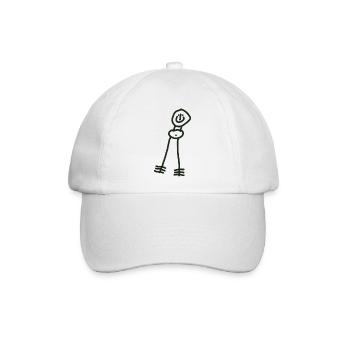 Mensch - Baseballkappe - Weiß/Weiß - Vorne
