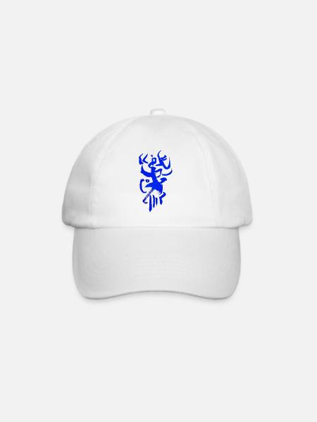 Tusche Tribal - Baseballkappe - Weiß/Weiß
