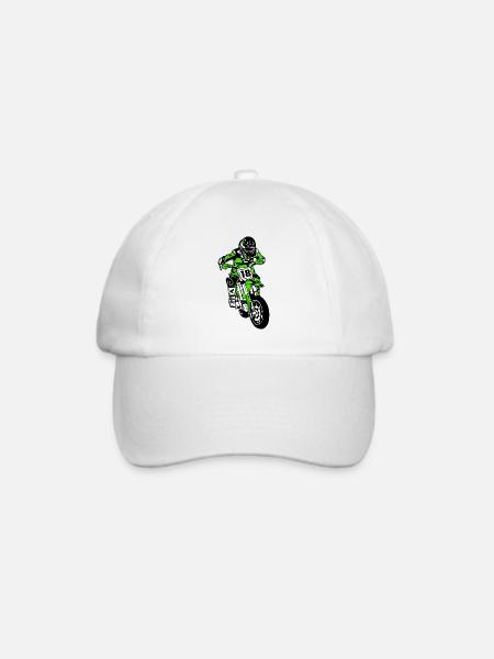Supermoto - Baseballkappe - Weiß/Weiß