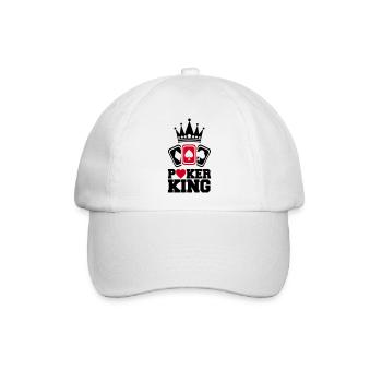 Poker King - Baseballkappe - Weiß/Weiß - Vorne