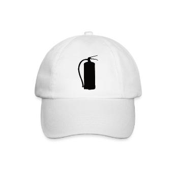 Feuerlöscher Design - Baseballkappe - Weiß/Weiß - Vorne