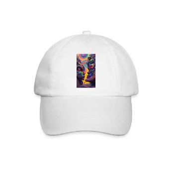 Chroma-Kaleidoskop - Baseballkappe - Weiß/Weiß - Vorne