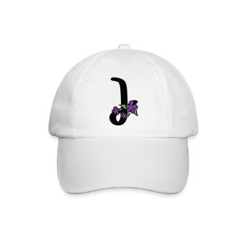 J wie jugendlich - Baseballkappe - Weiß/Weiß - Vorne