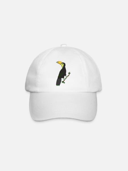 tukan - Baseballkappe - Weiß/Weiß