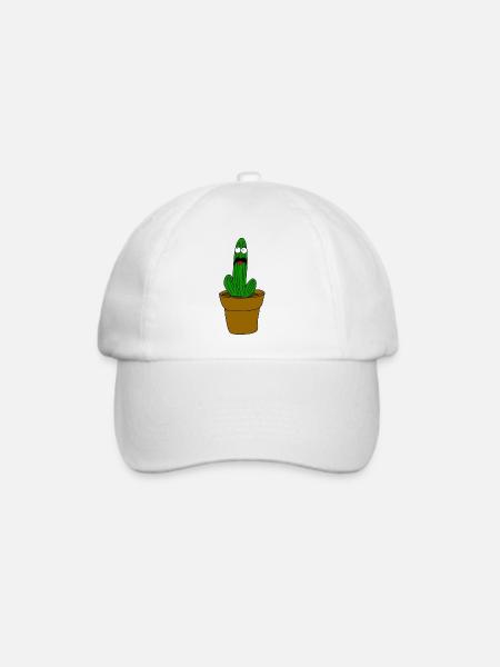 kaktus mit bart - Baseballkappe - Weiß/Weiß