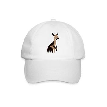 Känguru - Baseballkappe - Weiß/Weiß - Vorne