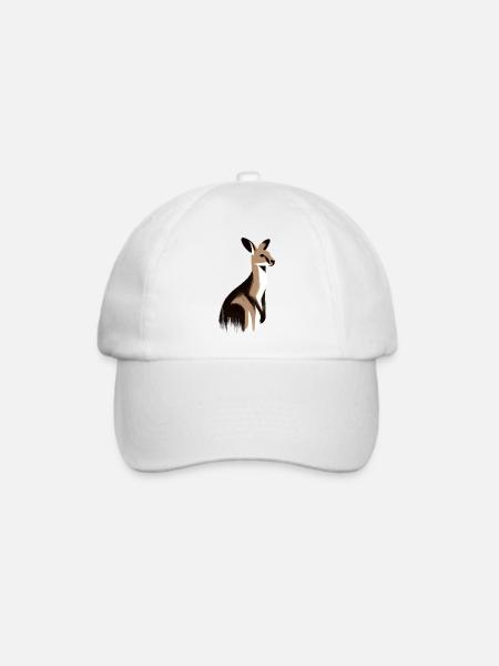 Känguru - Baseballkappe - Weiß/Weiß