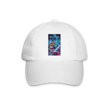 Belgrad Serbien Skyline Design - Baseballkappe - Weiß/Weiß - Vorne
