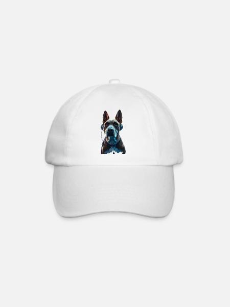 Doggo DJ - Baseballkappe - Weiß/Weiß