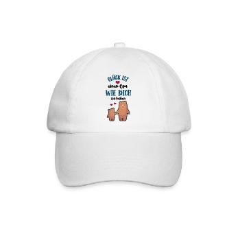 Glück Ist Einen Opa Wie Dich Zu Haben Danke Opi - Baseballkappe - Weiß/Weiß - Vorne
