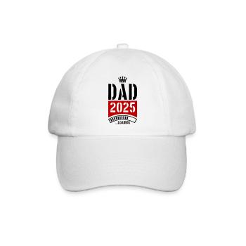 Dad 2025 Loading Papa - Baseballkappe - Weiß/Weiß - Vorne