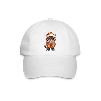 Tiger Winter - Baseballkappe - Weiß/Weiß - Vorne