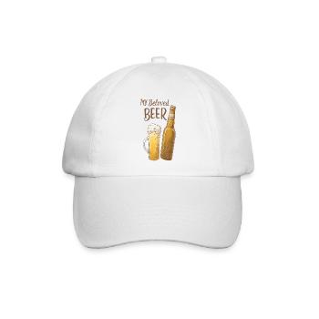 Mein geliebtes Bier - Baseballkappe - Weiß/Weiß - Vorne