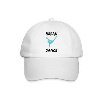 breakdancer bboy - Baseballkappe - Weiß/Weiß - Vorne