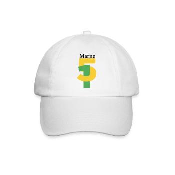 Mergel - Baseballkappe - Weiß/Weiß - Vorne