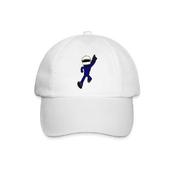 Rennfahrer - Baseballkappe - Weiß/Weiß - Vorne