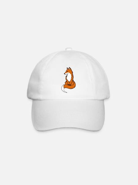 Fuchs - Baseballkappe - Weiß/Weiß