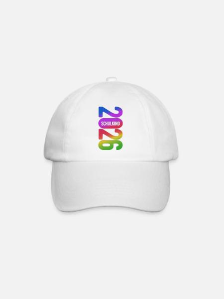 Schulkind 2026 - Einschulung - Erstklässler - Baseballkappe - Weiß/Weiß