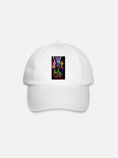 Mandala - Baseballkappe - Weiß/Weiß