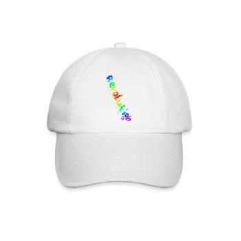 REVOLUTION (Regenbogen) - Baseballkappe - Weiß/Weiß - Vorne