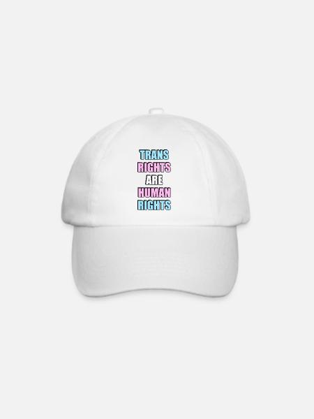 Trans-Rechte sind Menschenrechte - Baseballkappe - Weiß/Weiß